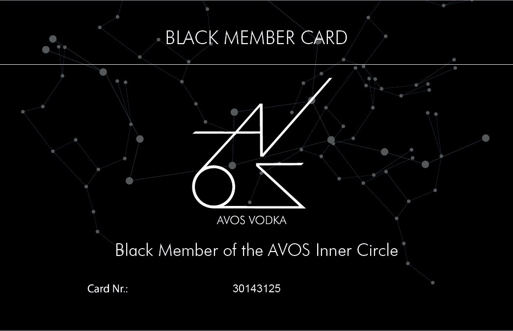Member card black